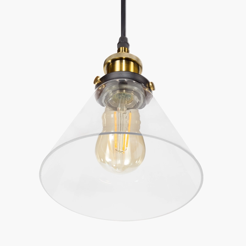 LAMPARA COLGANTE RETRO VIDRIO FORM - 4