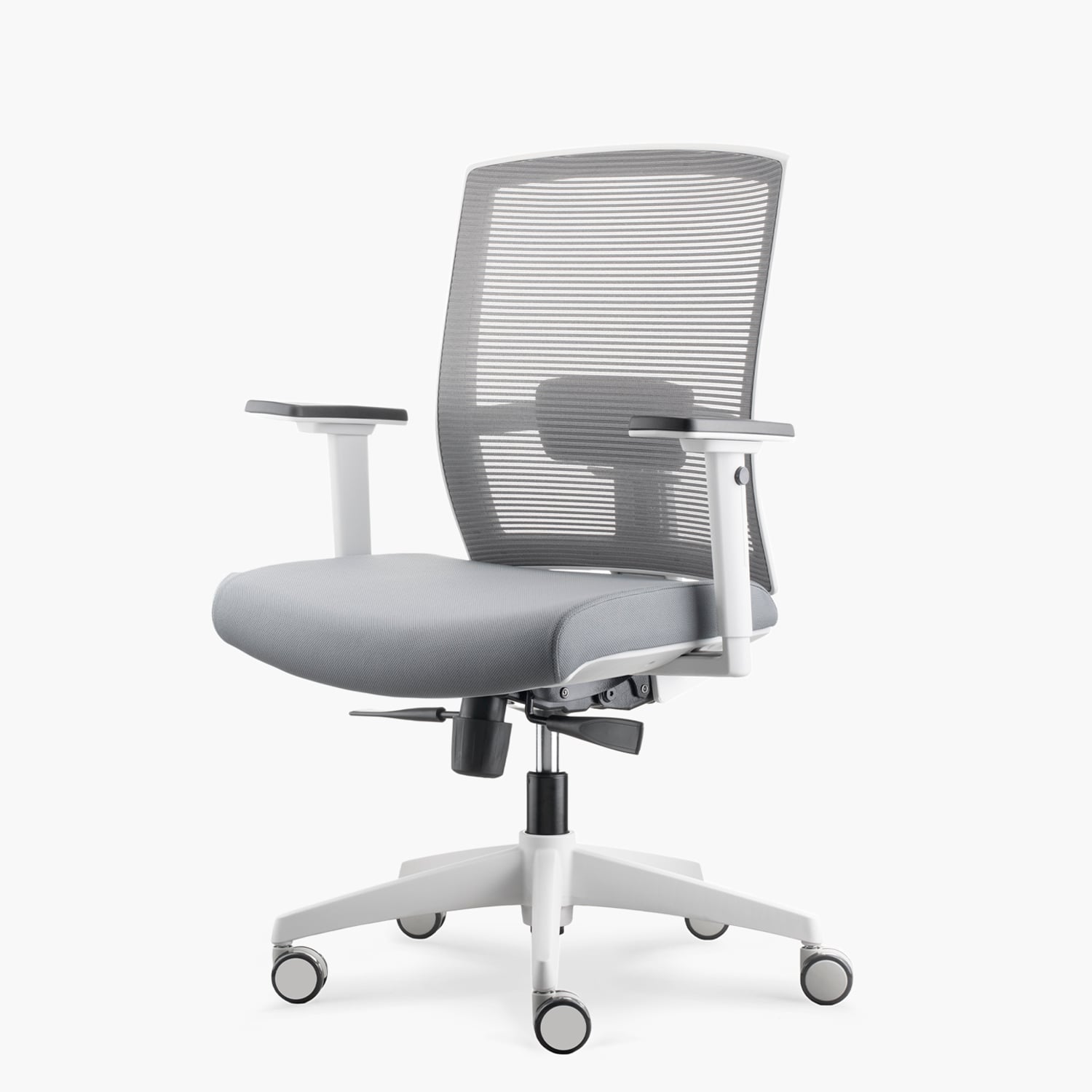SILLA ESCRITORIO FORM OFFICE GRIS CLARO TAYLOR PRO - 3