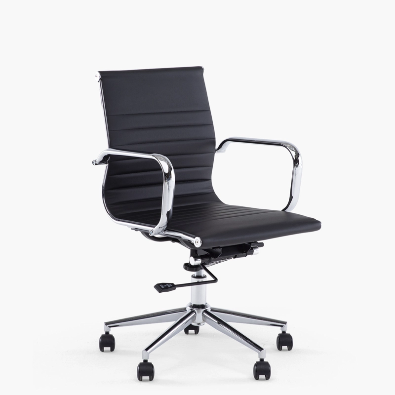 SILLA OFICINA BISHOP MEDIA NEGRO - 2