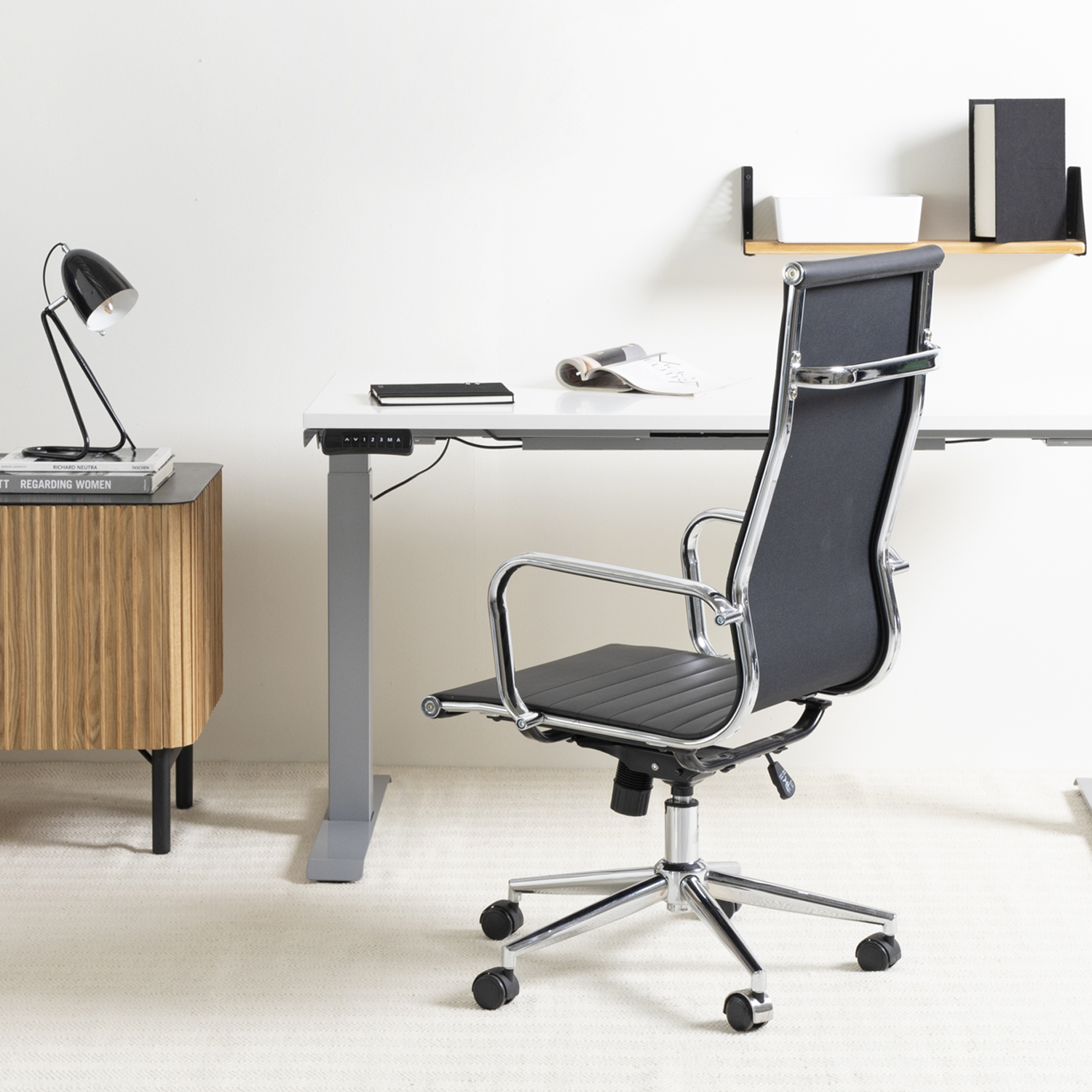 SILLA OFICINA FORM OFFICE NEGRO BISHOP ALTA - 2