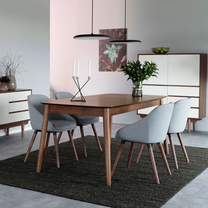 MESA COMEDOR FORM DESIGN EXTENSIBLE MONTREUX NOGAL MADERA - 2