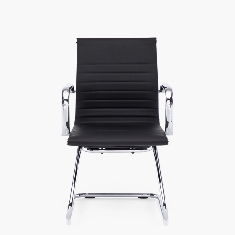 SILLA FORM OFFICE BISHOP MEDIA METAL NEGRO VISITA - 1