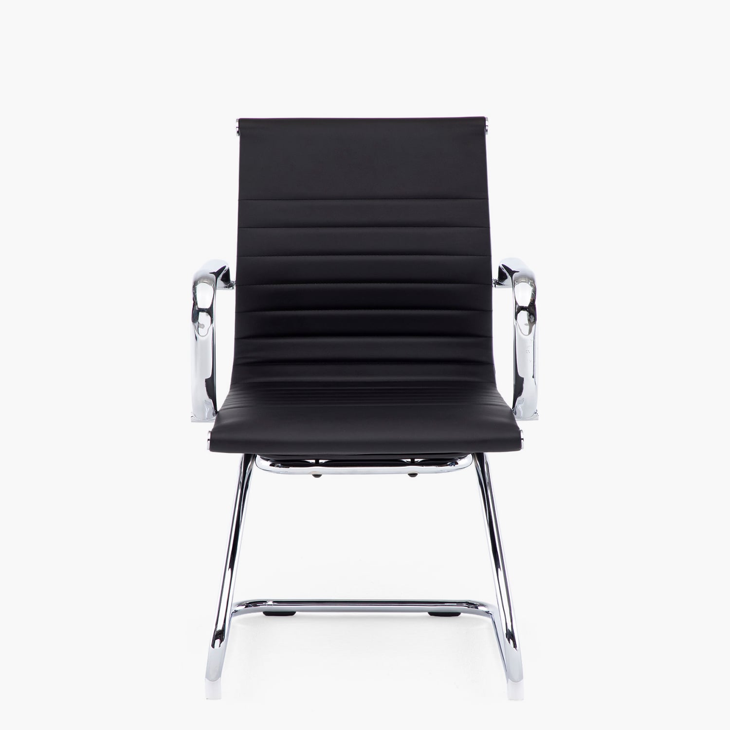SILLA FORM OFFICE BISHOP MEDIA METAL NEGRO VISITA - 1
