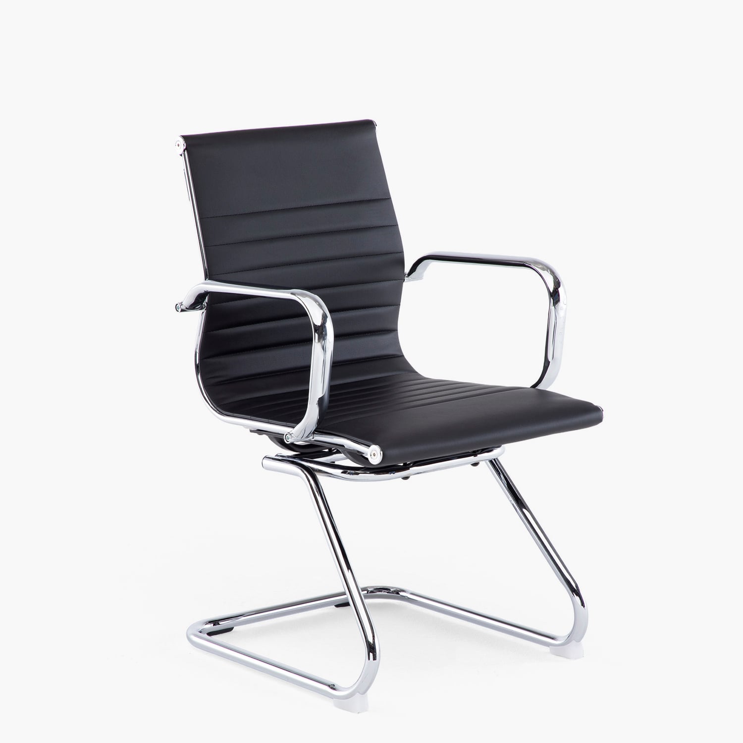 SILLA FORM OFFICE BISHOP MEDIA METAL NEGRO VISITA - 2