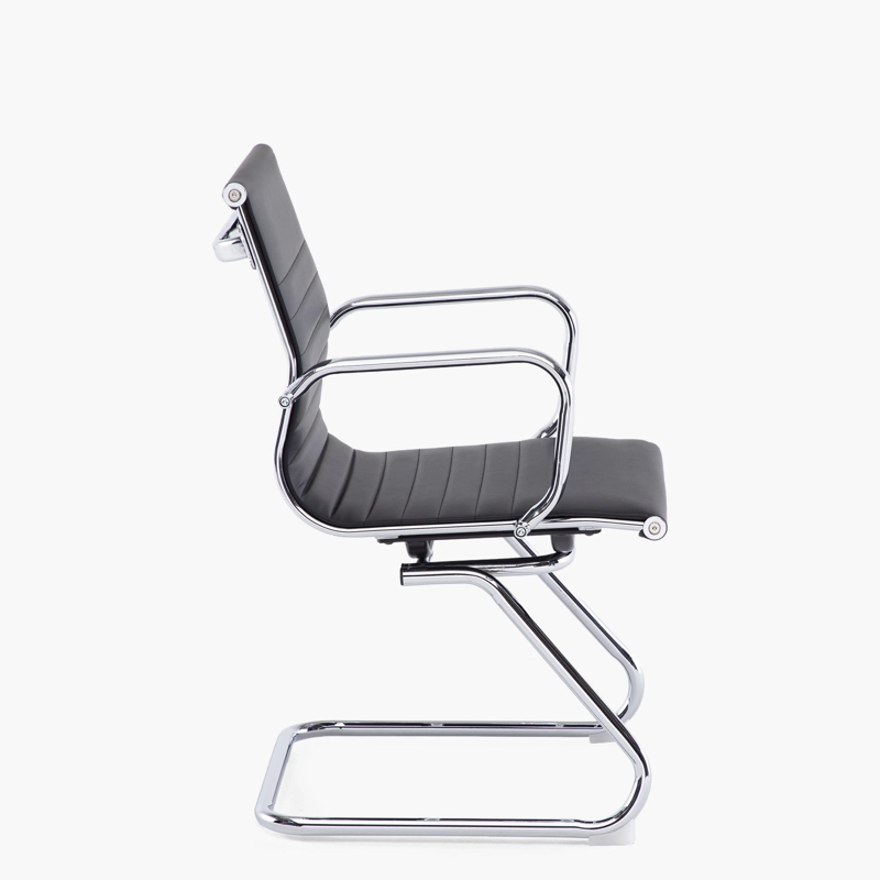 SILLA FORM OFFICE BISHOP MEDIA METAL NEGRO VISITA - 3
