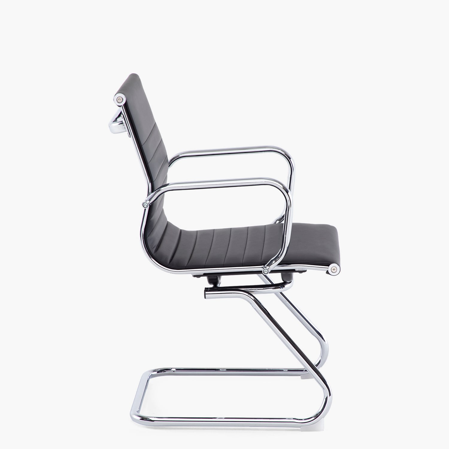 SILLA FORM OFFICE BISHOP MEDIA METAL NEGRO VISITA - 3