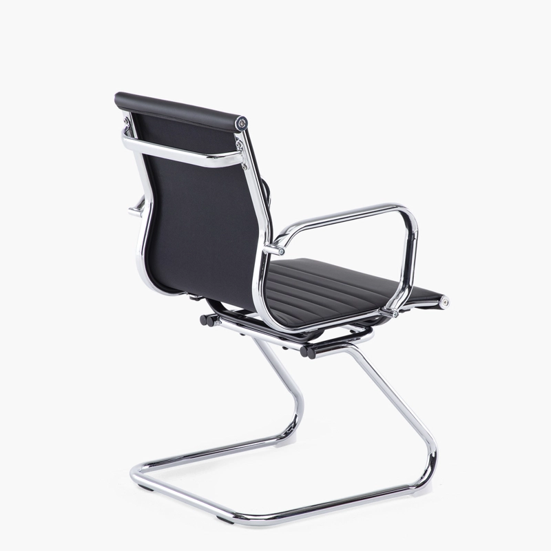 SILLA FORM OFFICE BISHOP MEDIA METAL NEGRO VISITA - 4