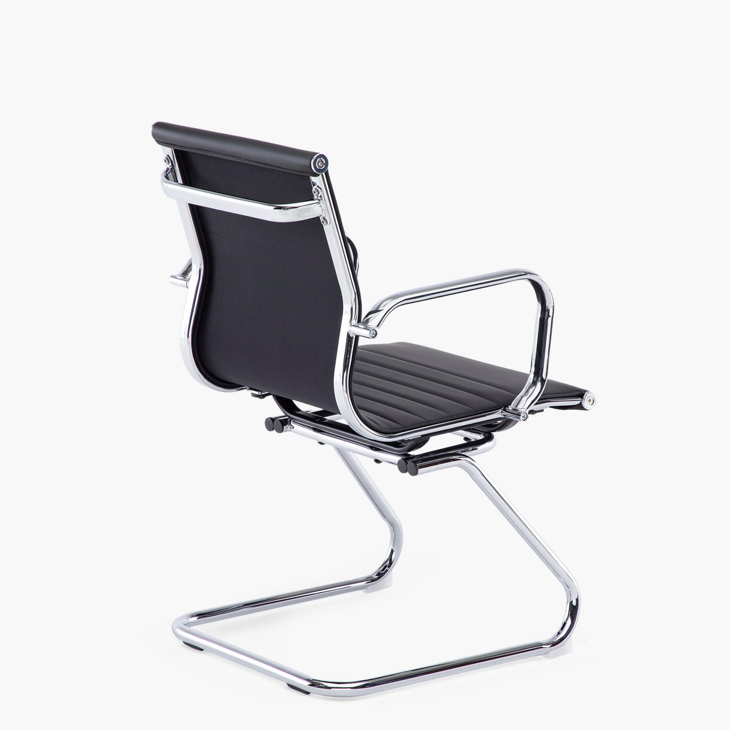 SILLA FORM OFFICE BISHOP MEDIA METAL NEGRO VISITA - 4