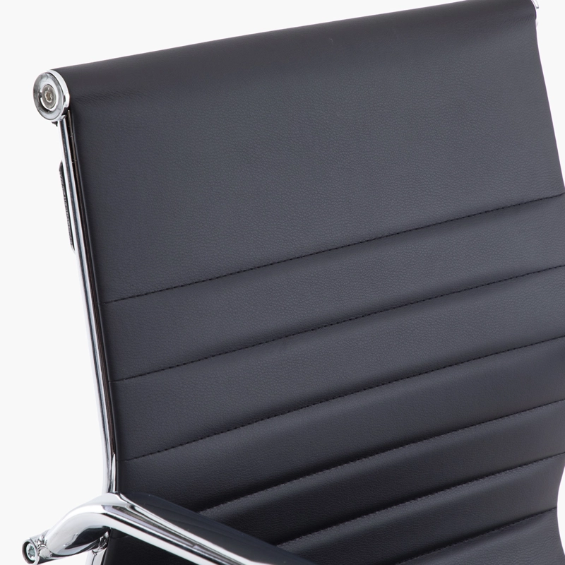 SILLA FORM OFFICE BISHOP MEDIA METAL NEGRO VISITA - 6