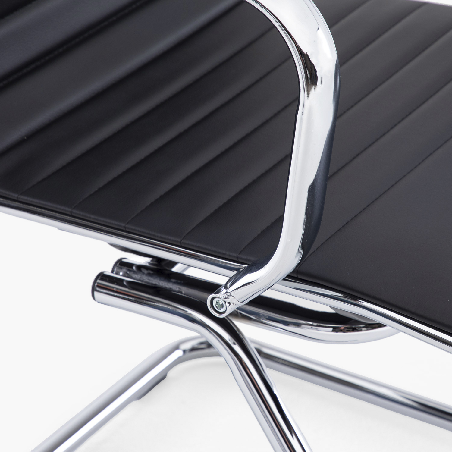 SILLA FORM OFFICE BISHOP MEDIA METAL NEGRO VISITA - 7