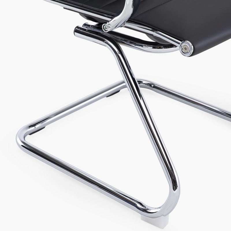 SILLA FORM OFFICE BISHOP MEDIA METAL NEGRO VISITA - 9