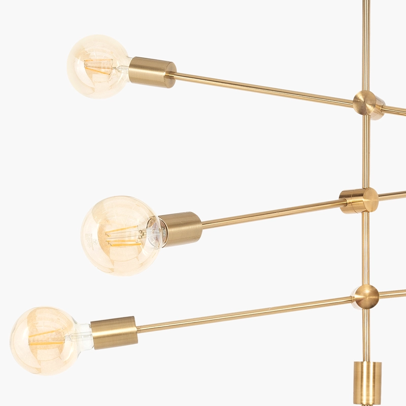 LAMPARA DE COLGAR ORBIT II BRONCE FORM - 3