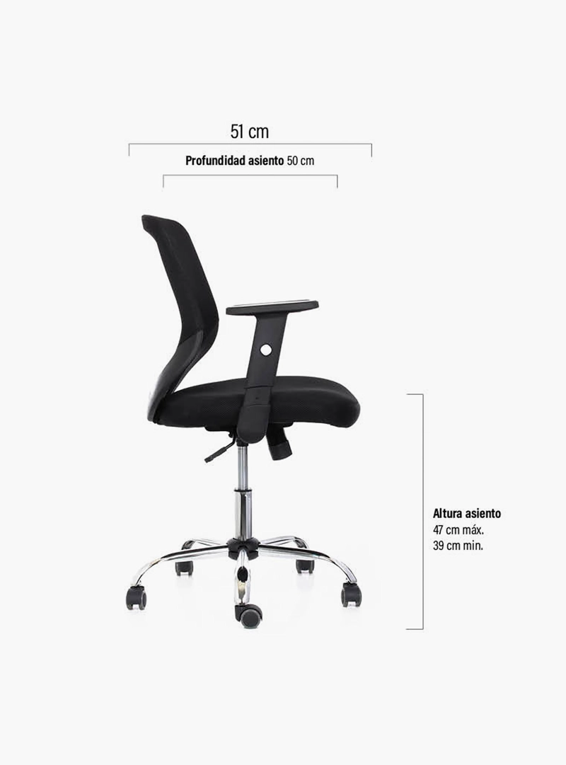SILLA ESCRITORIO BEND BRAZO REGULABLE FORM - 6