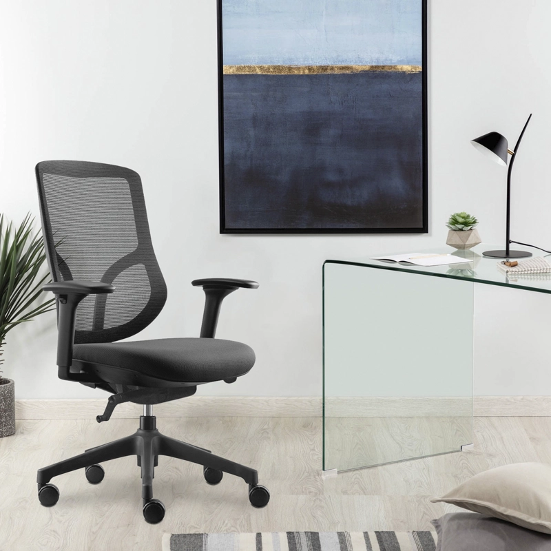 SILLA OFICINA FORM OFFICE ALUMINIO NEGRO CHIC - 2