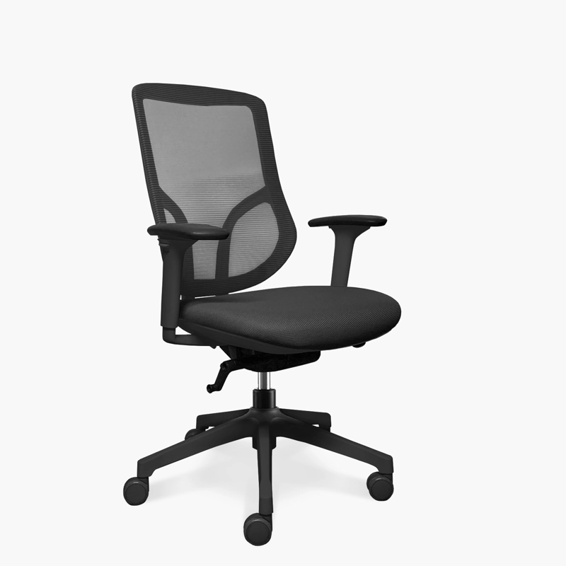 SILLA OFICINA FORM OFFICE ALUMINIO NEGRO CHIC - 3