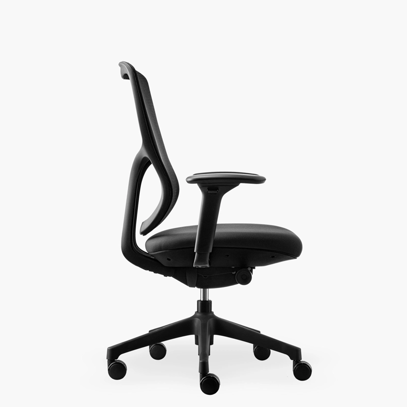 SILLA OFICINA FORM OFFICE ALUMINIO NEGRO CHIC - 4