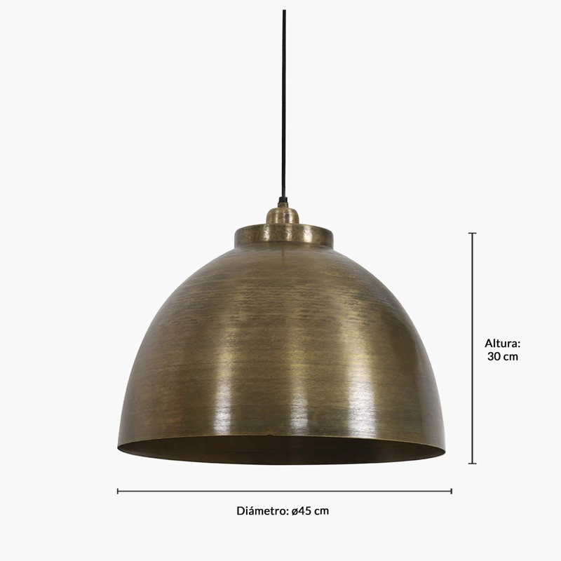 LAMPARA DE COLGAR KYLIE 45 BRONCE FORM - 8