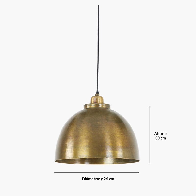 LAMPARA DE COLGAR KYLIE 30 BRONCE FORM - 9