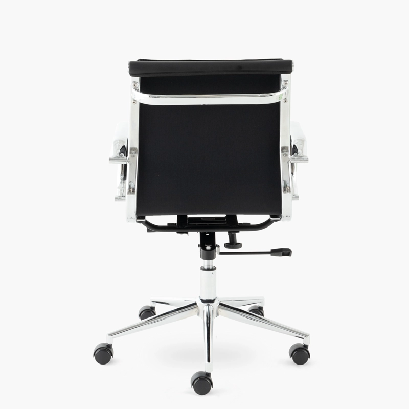 SILLA EJECUTIVA FORM OFFICE ALUMINIO NEGRO CLASSIC MEDIA - 4