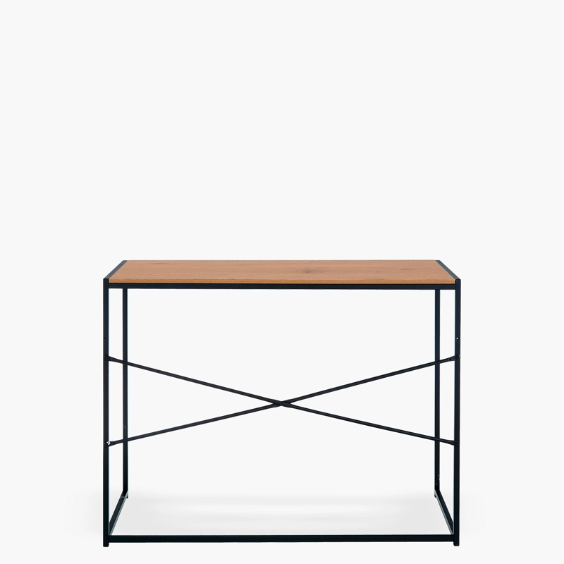 ESCRITORIO FORM DESIGN SEAFORD ROBLE METAL - 4