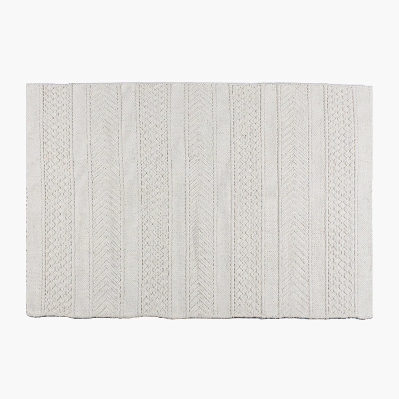 ALFOMBRA ALGODON BARTOLOME 170X240 BLANCO FORM - 3