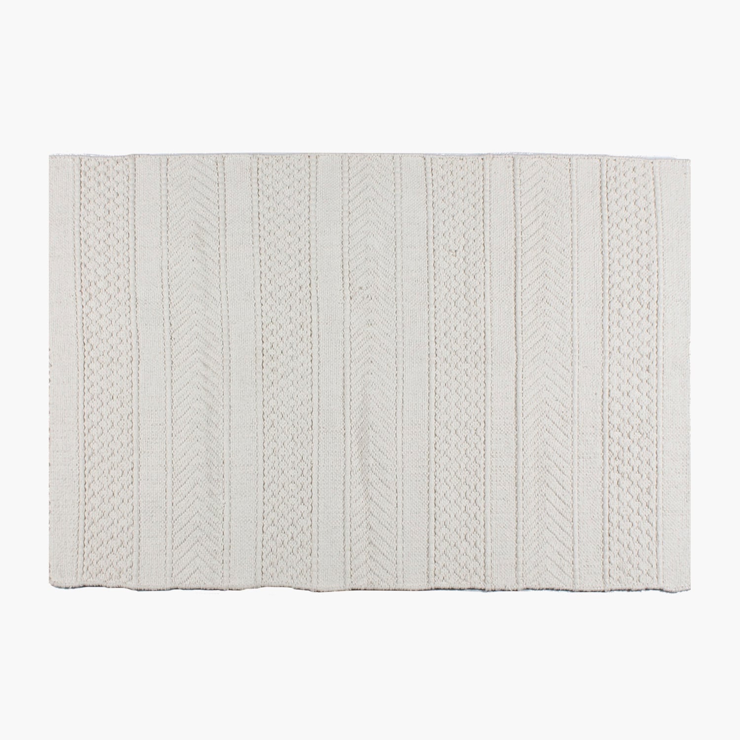 ALFOMBRA ALGODON BARTOLOME 170X240 BLANCO FORM - 3