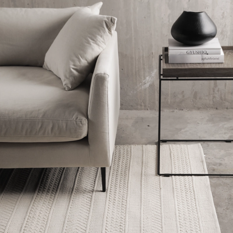 ALFOMBRA FORM DESIGN ALGODON BARTOLOME BLANCO NATURAL 300 X 400 CM - 2