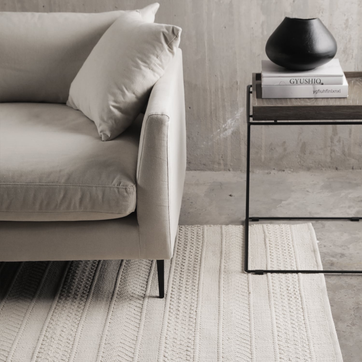 ALFOMBRA FORM DESIGN ALGODON BARTOLOME BLANCO NATURAL 300 X 400 CM - 2