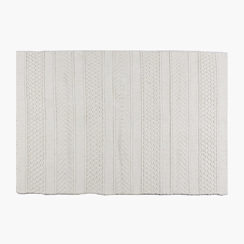 ALFOMBRA FORM DESIGN ALGODON BARTOLOME BLANCO NATURAL 300 X 400 CM - 3