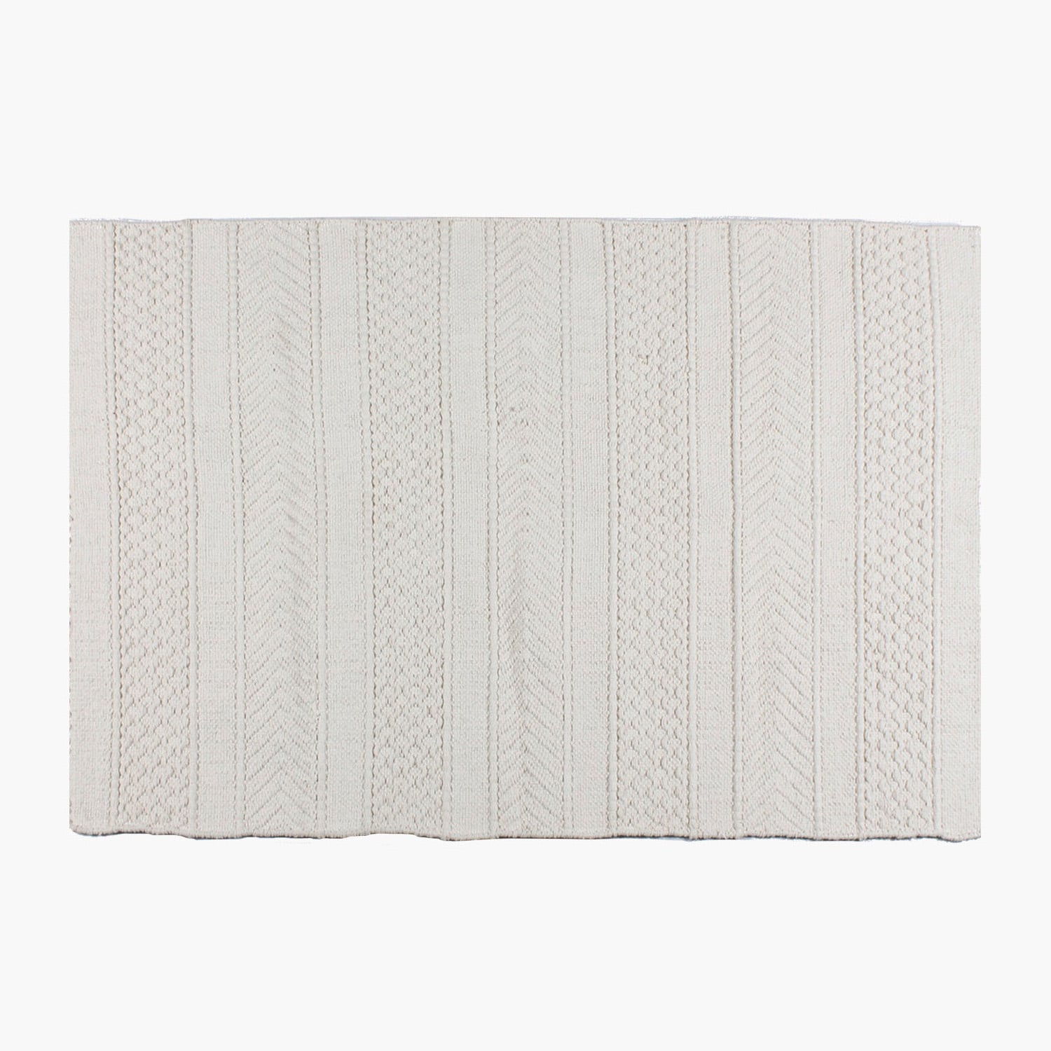ALFOMBRA FORM DESIGN ALGODON BARTOLOME BLANCO NATURAL 300 X 400 CM - 3