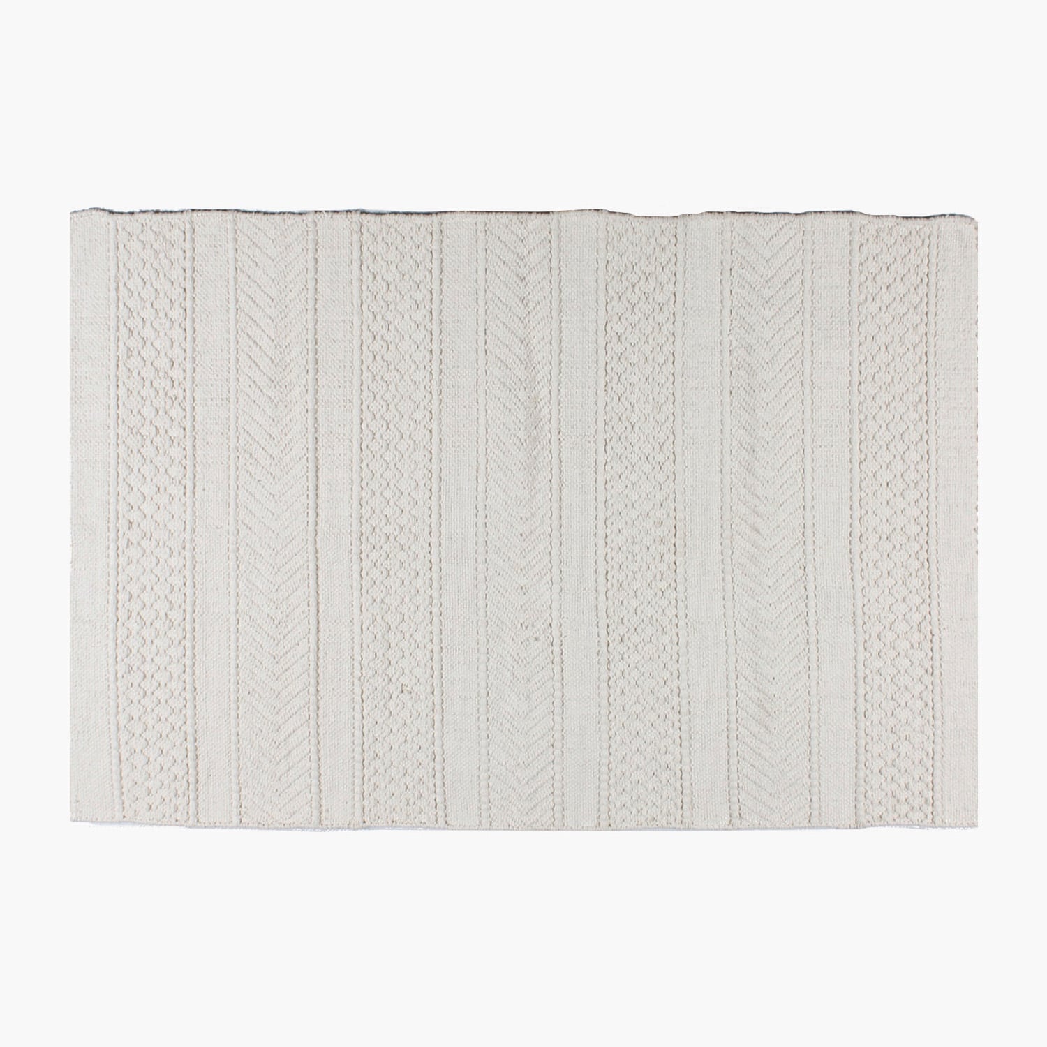 ALFOMBRA ALGODON BARTOLOME 200X300 BLANCO FORM - 3