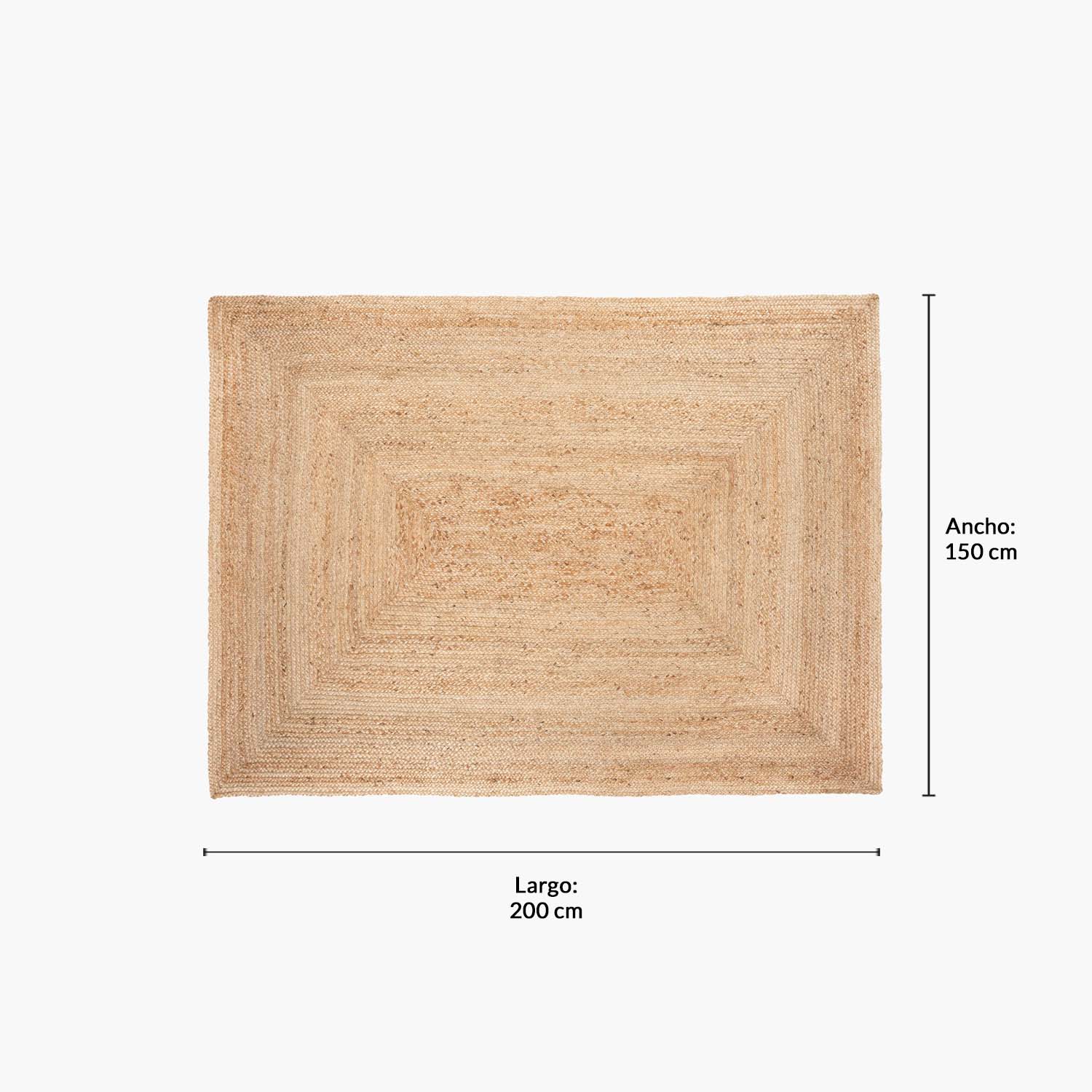 ALFOMBRA FORM DESIGN KALAHARI CRUDO NATURAL 150 X 200 CM - 4
