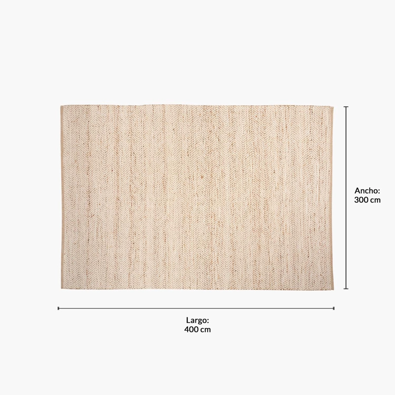 ALFOMBRA FORM DESIGN CHEBBI CRUDO NATURAL 300 X 400 CM - 5