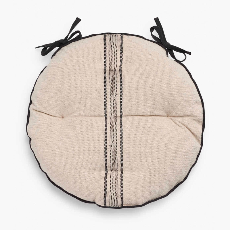 COJÍN CALMA HOUSE SILLA REDONDO CAPRI 40 X 40 CM NEGRO - 1