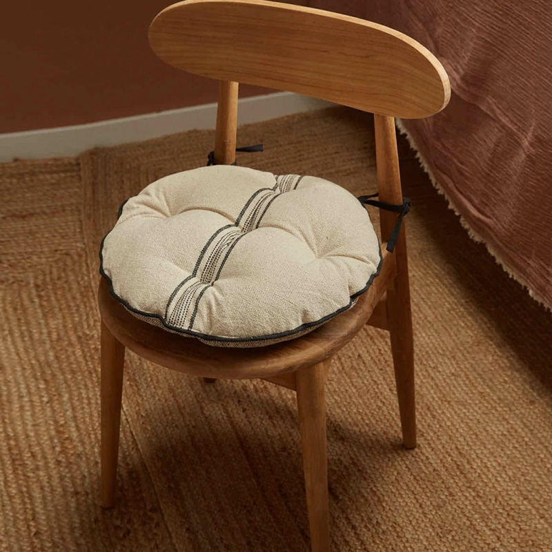 COJÍN CALMA HOUSE SILLA REDONDO CAPRI 40 X 40 CM NEGRO - 4