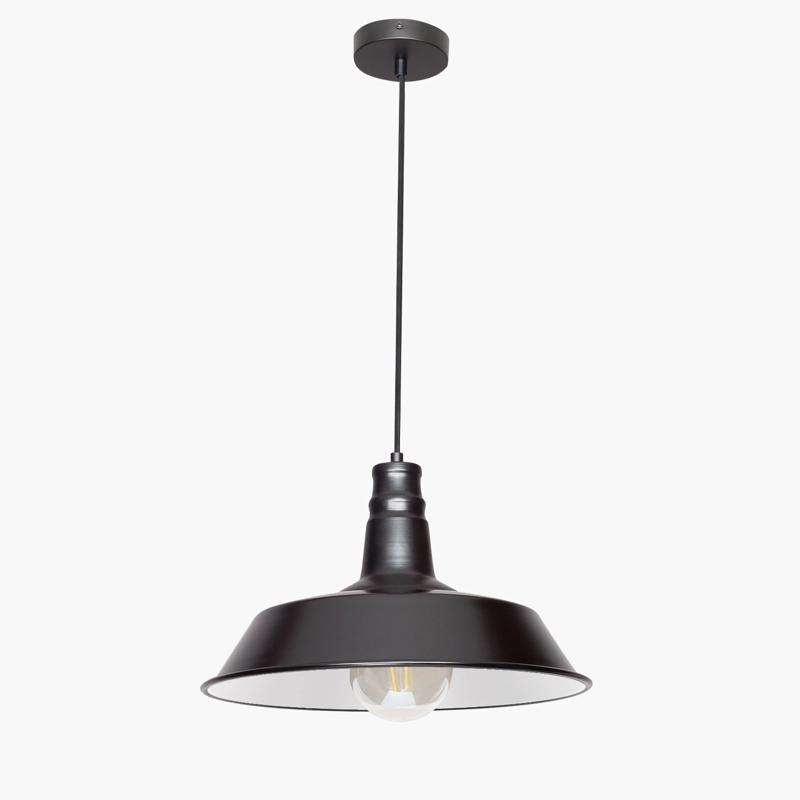 LAMPARA DE COLGAR ISI NEGRO FORM - 1