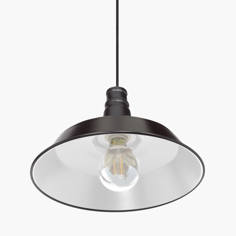 LAMPARA DE COLGAR ISI NEGRO FORM - 6