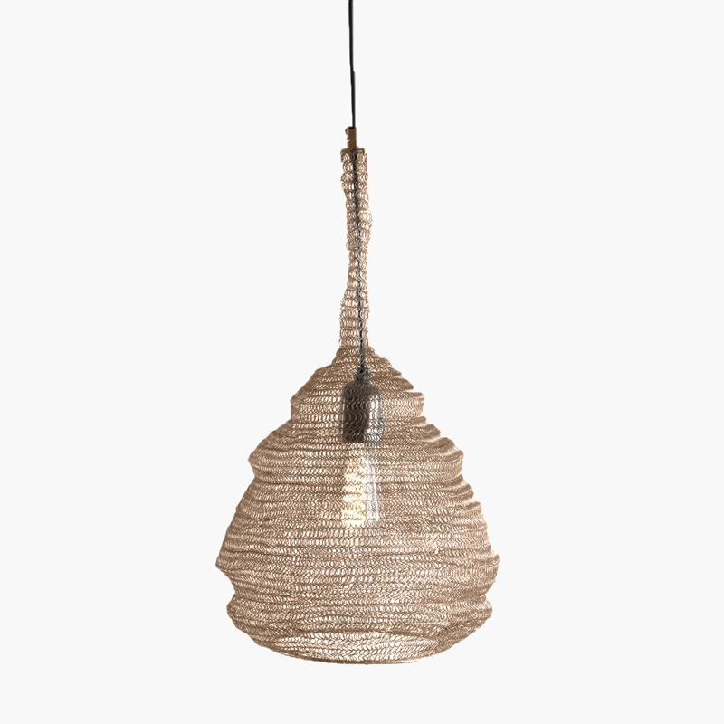 LAMPARA DE COLGAR PATNA BRONCE FORM - 1