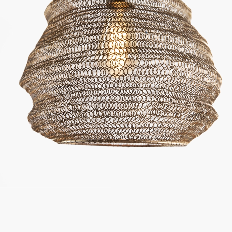 LAMPARA DE COLGAR PATNA BRONCE FORM - 6