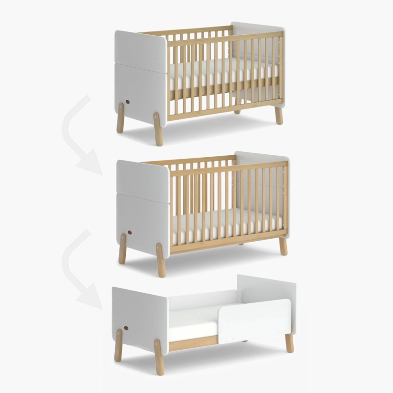 CUNA FORM DESIGN EMMA MADERA BLANCO 3 EN 1 FORM - 5