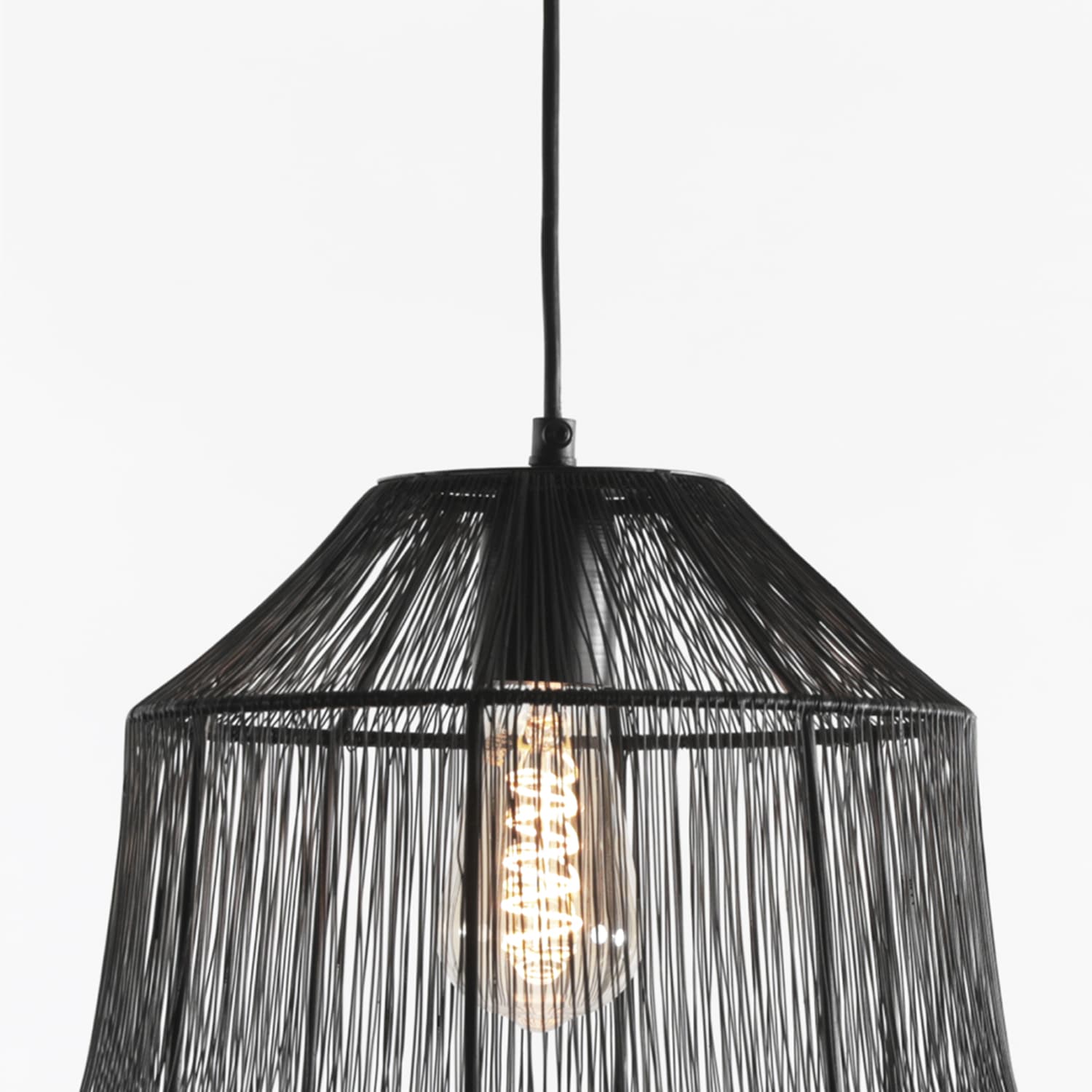 LAMPARA DE COLGAR CHENNAI L NEGRO FORM - 5