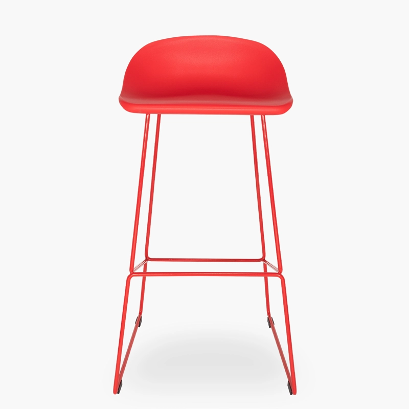 TABURETE FORM DESIGN KLEIN 1 CUERPO ROJO PISO BAR - 1