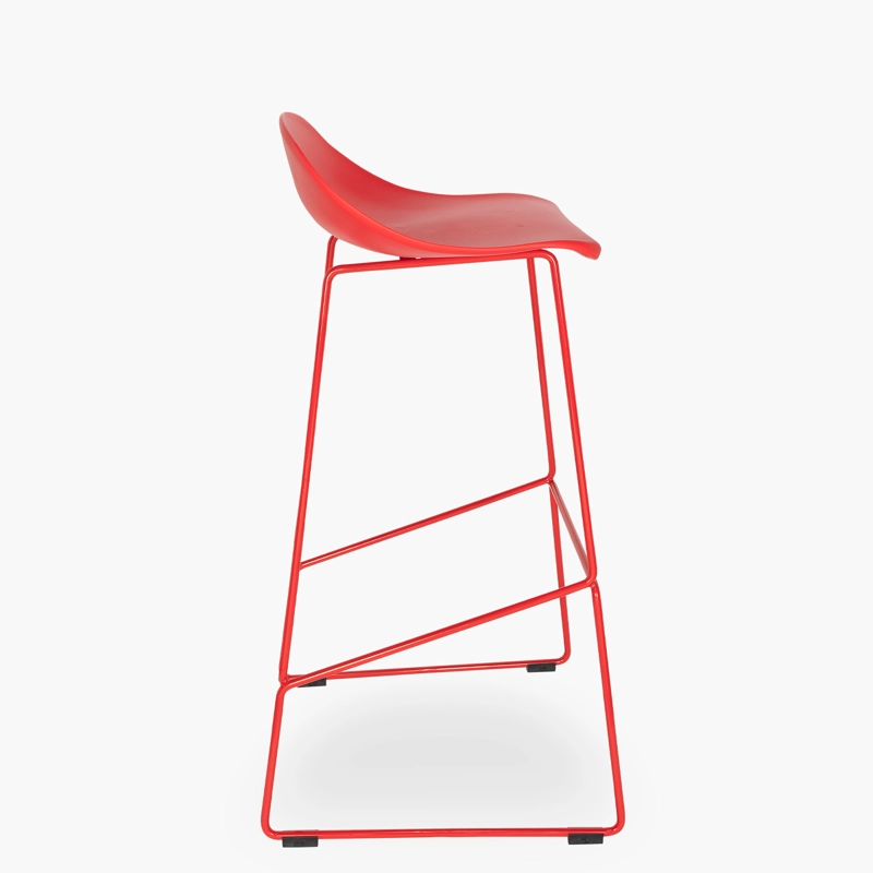 TABURETE FORM DESIGN KLEIN 1 CUERPO ROJO PISO BAR - 5