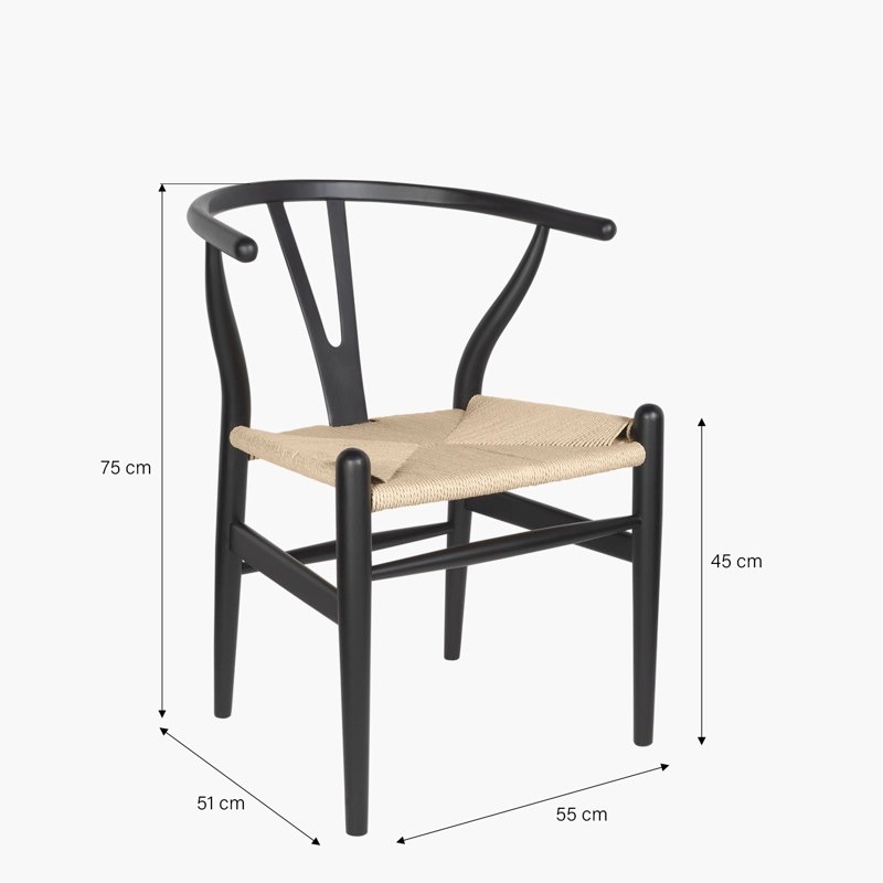 SILLA MADERA WISHBONE FORM - 7