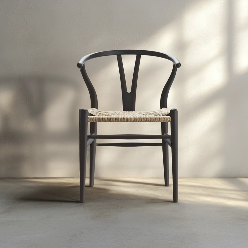 SILLA MADERA WISHBONE FORM - 8