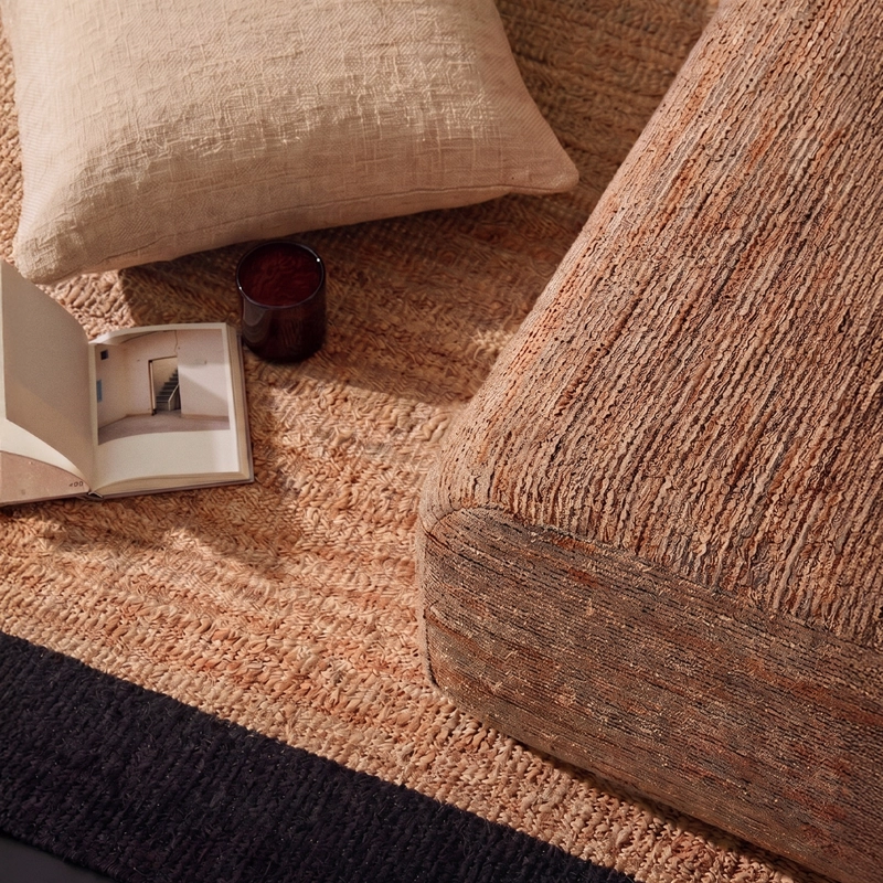 ALFOMBRA YUTE NUBIA 200X300 NEGRO FORM - 6