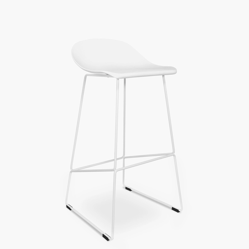 TABURETE FORM DESIGN KLEIN 1 CUERPO BLANCO PISO BAR - 2