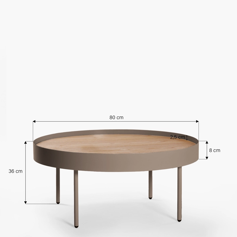 MESA DE CENTRO TEO TAUPE FORM - 5