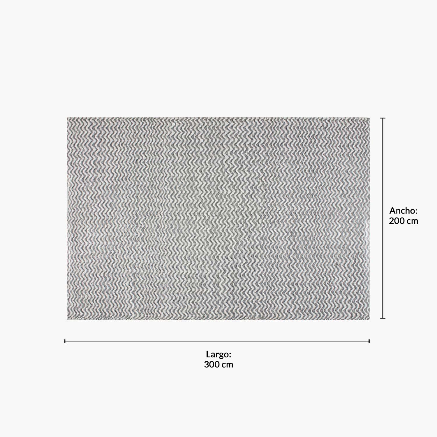 ALFOMBRA FORM DESIGN MYRTOS BCO/GRIS NATURAL EXTERIOR 200 X 300 CM - 5