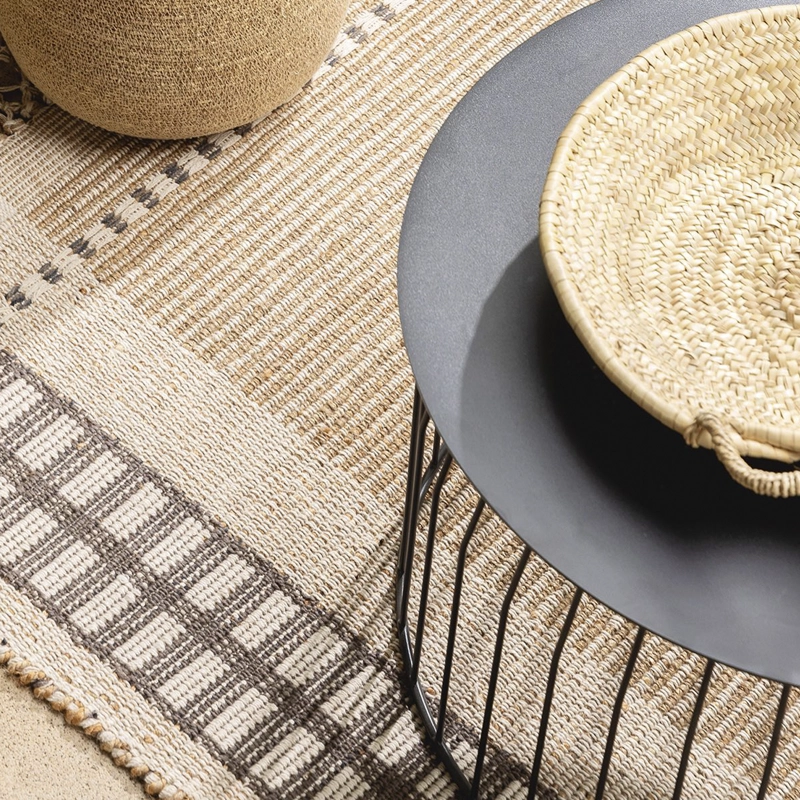 MESA LATERAL FORM DESIGN METÁLICA WIRE DIAM 48 NEGRO METAL - 3